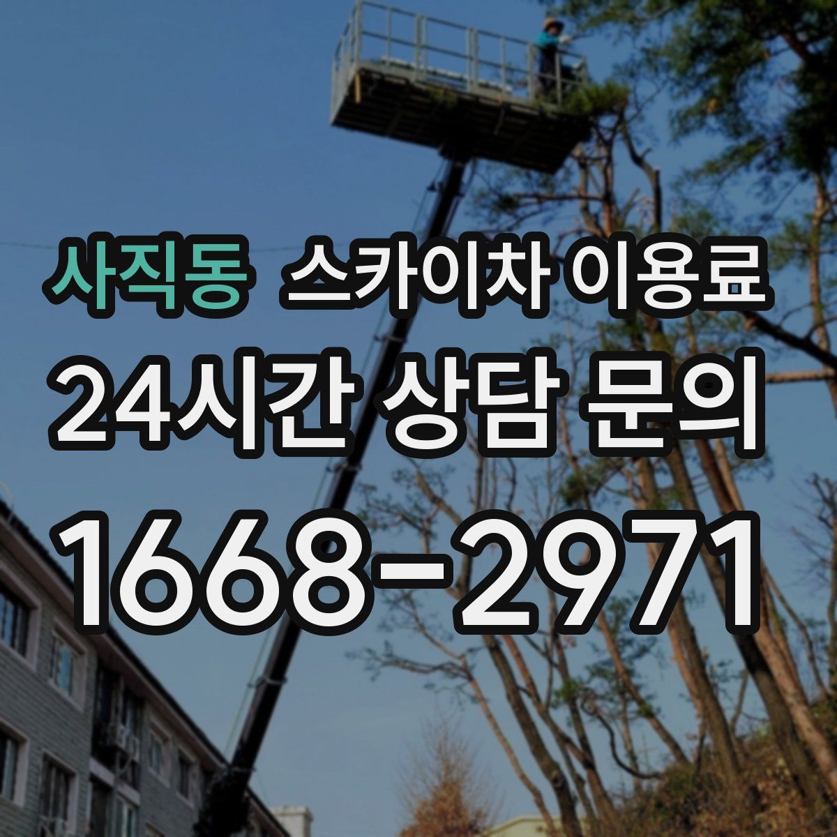 사직동 스카이차 이용료