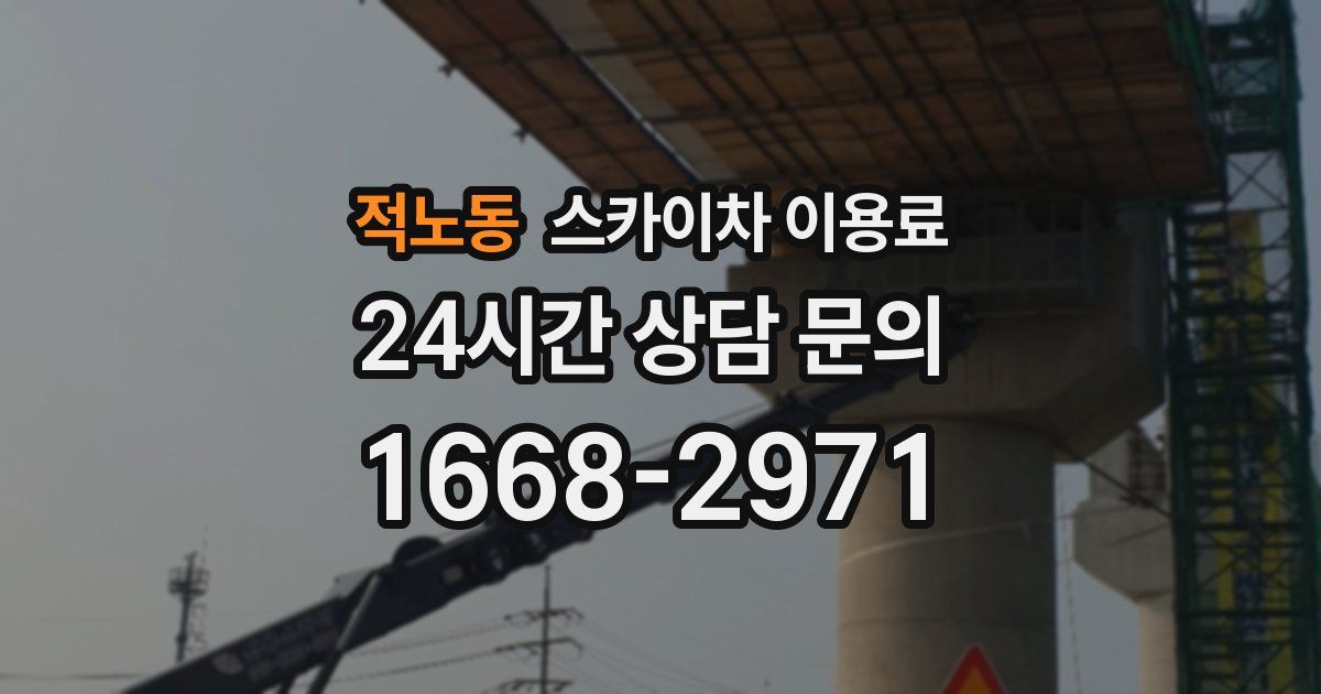 적노동 스카이차 이용료