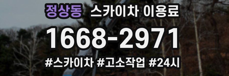 정상동 스카이차 이용료