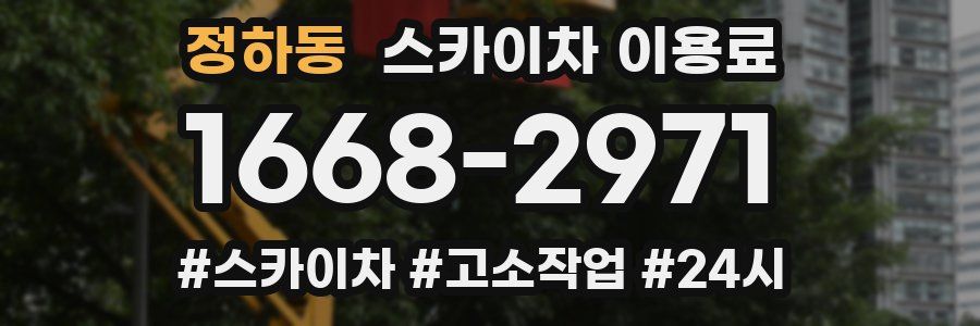 정하동 스카이차 이용료