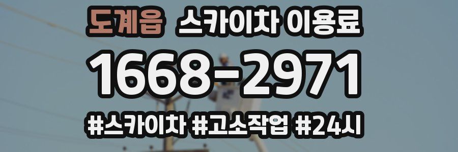 도계읍 스카이차 이용료