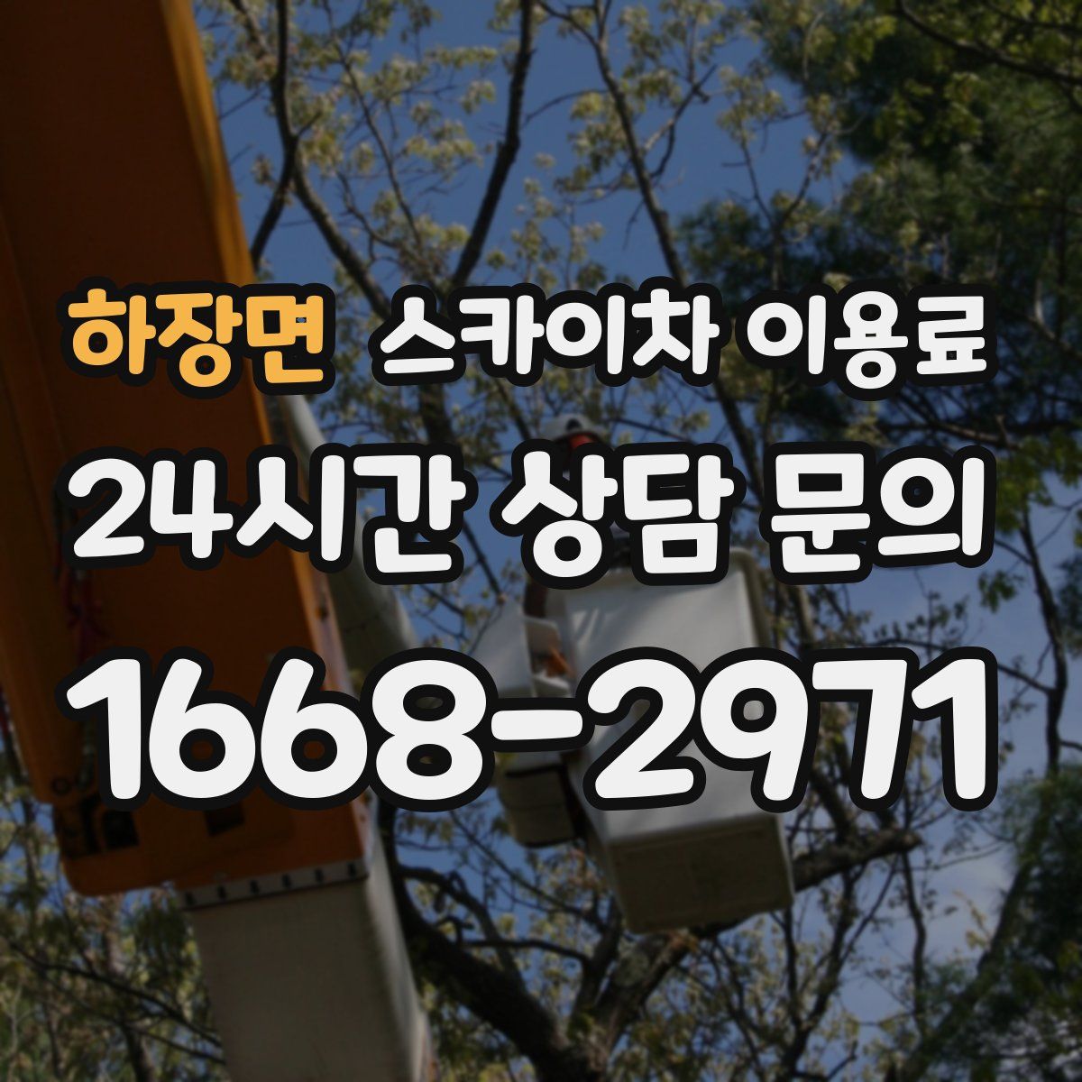 하장면 스카이차 이용료
