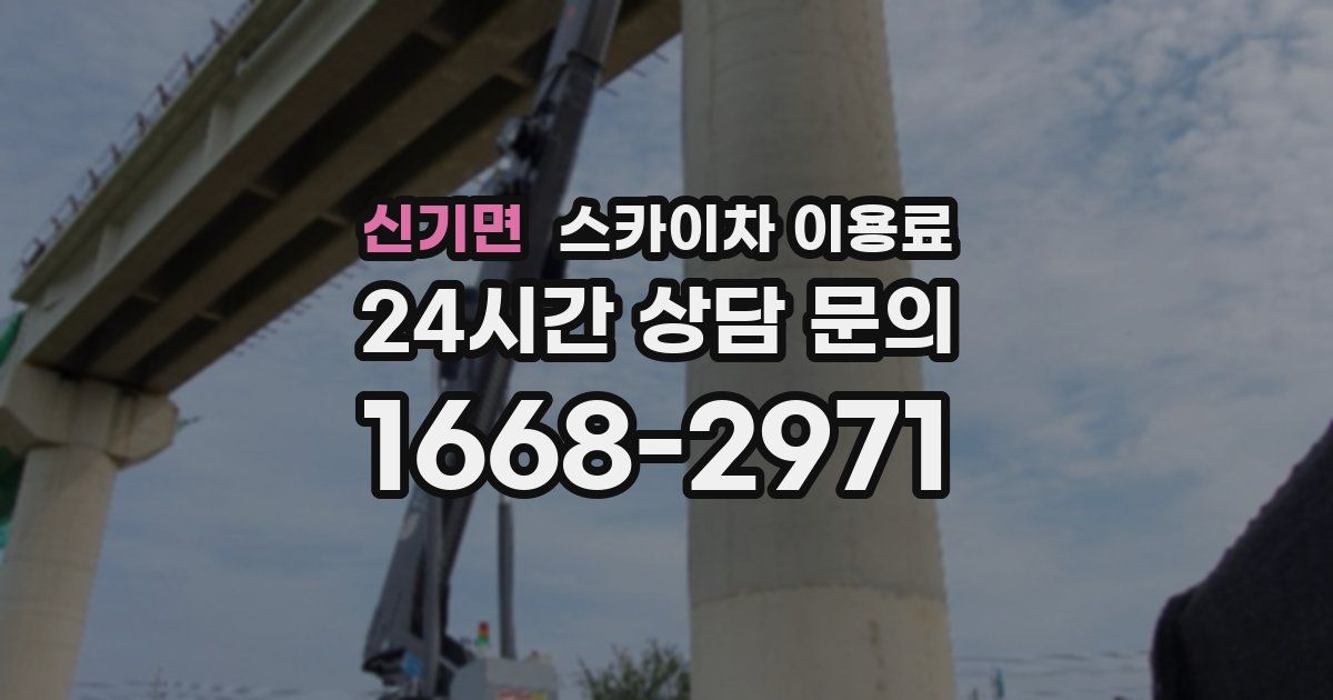 신기면 스카이차 이용료