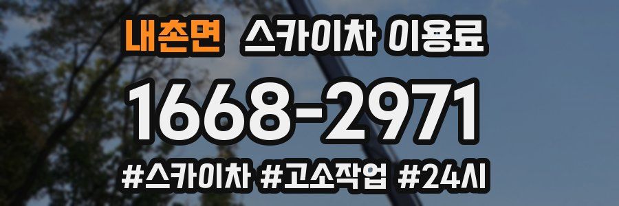 내촌면 스카이차 이용료