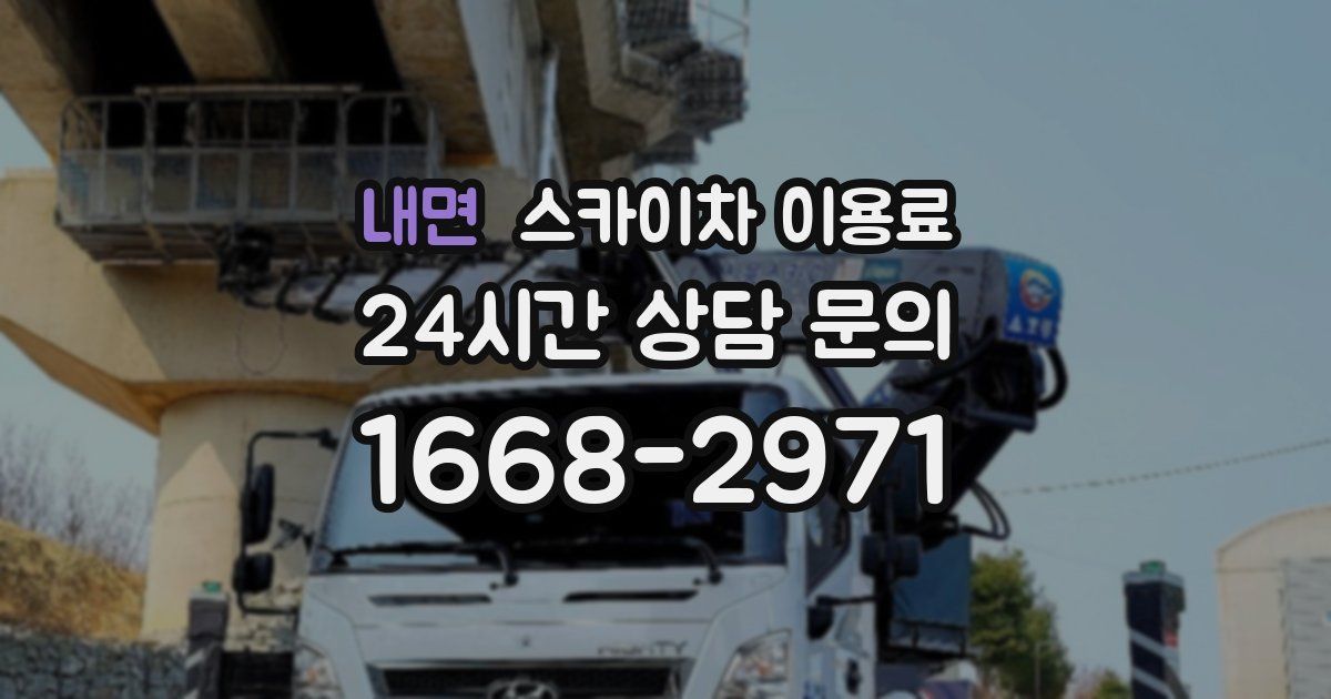 내면 스카이차 이용료