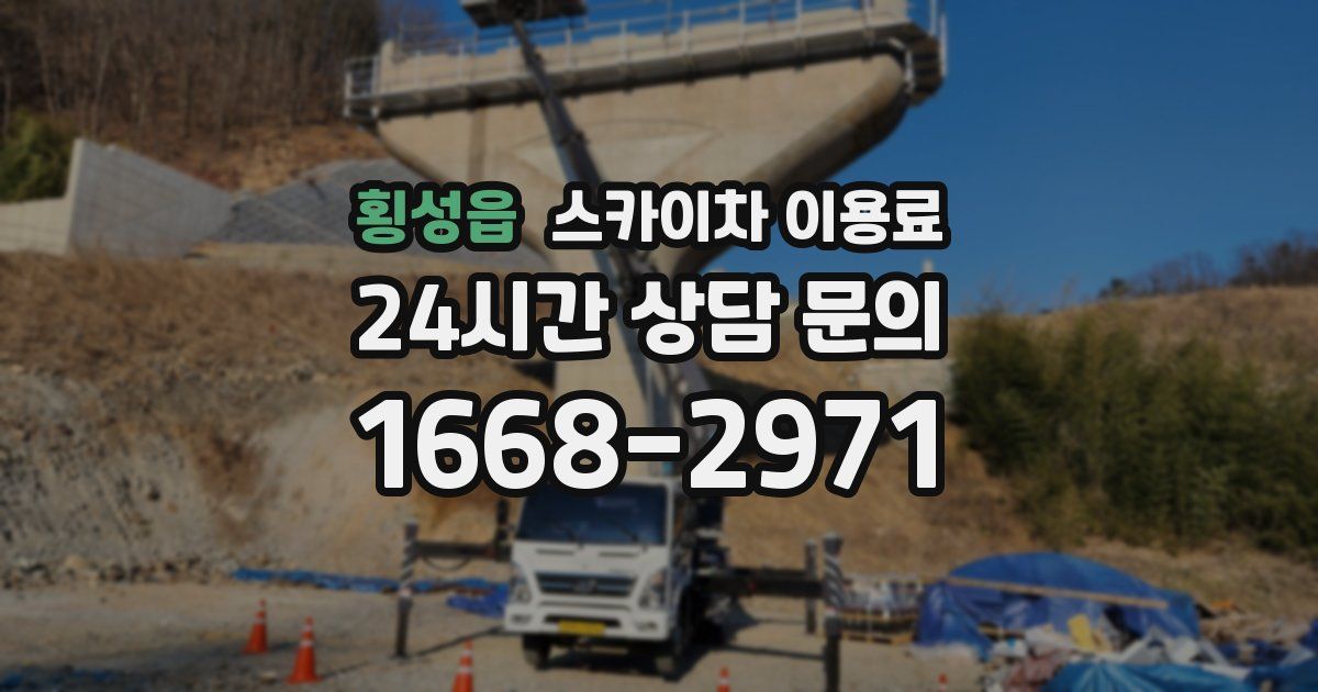 횡성읍 스카이차 이용료