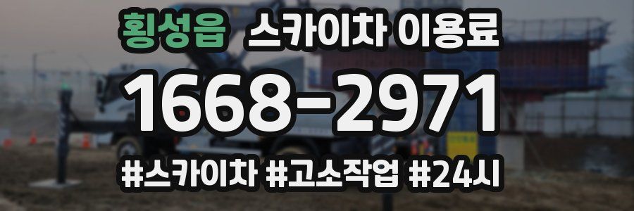 횡성읍 스카이차 이용료