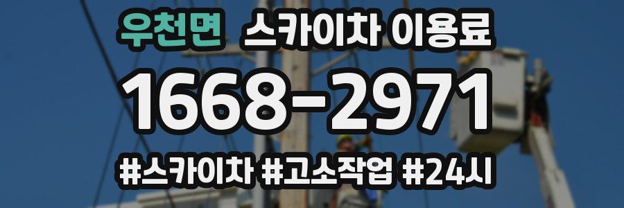 우천면 스카이차 이용료