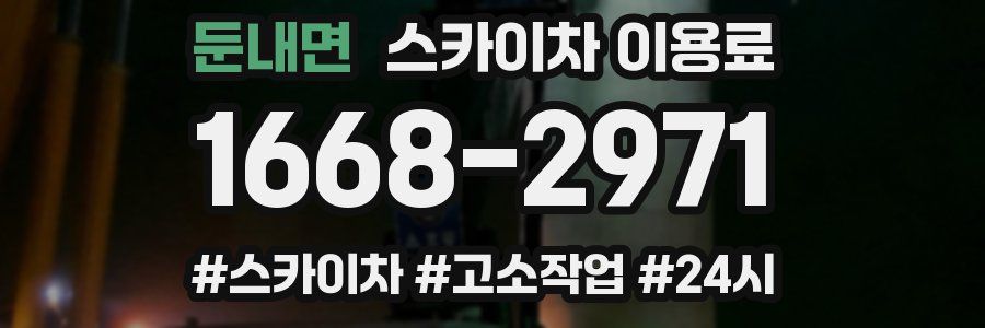 둔내면 스카이차 이용료