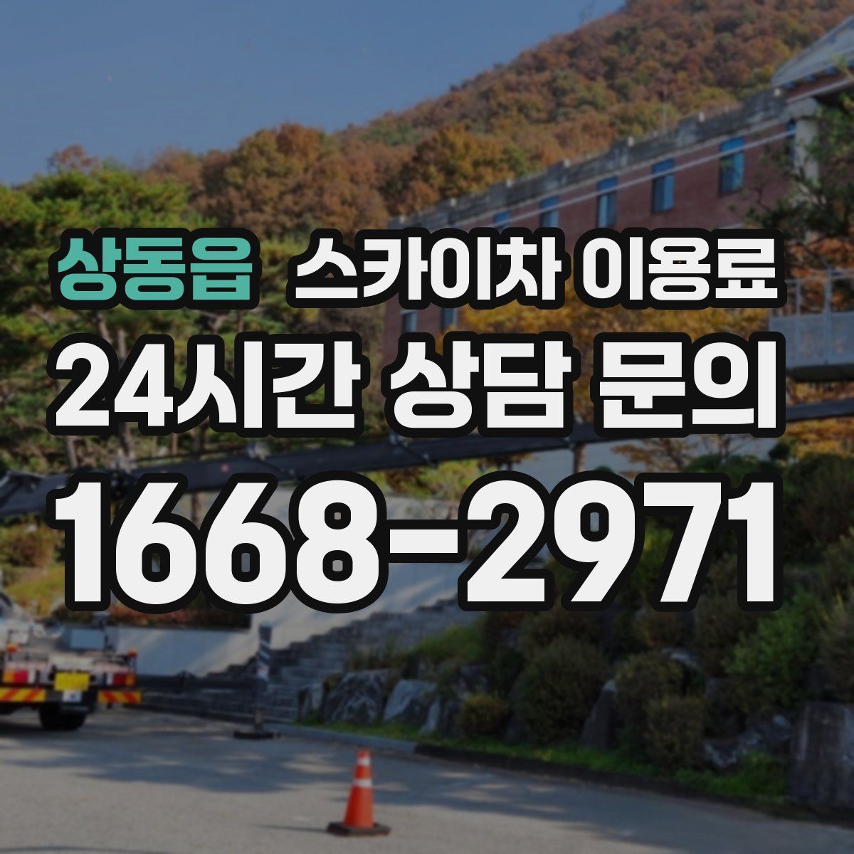 상동읍 스카이차 이용료