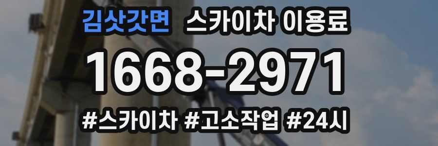 김삿갓면 스카이차 이용료