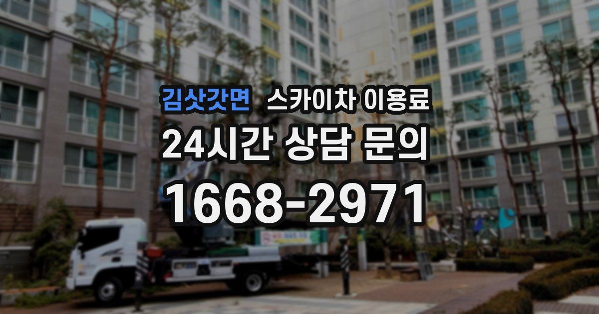 김삿갓면 스카이차 이용료