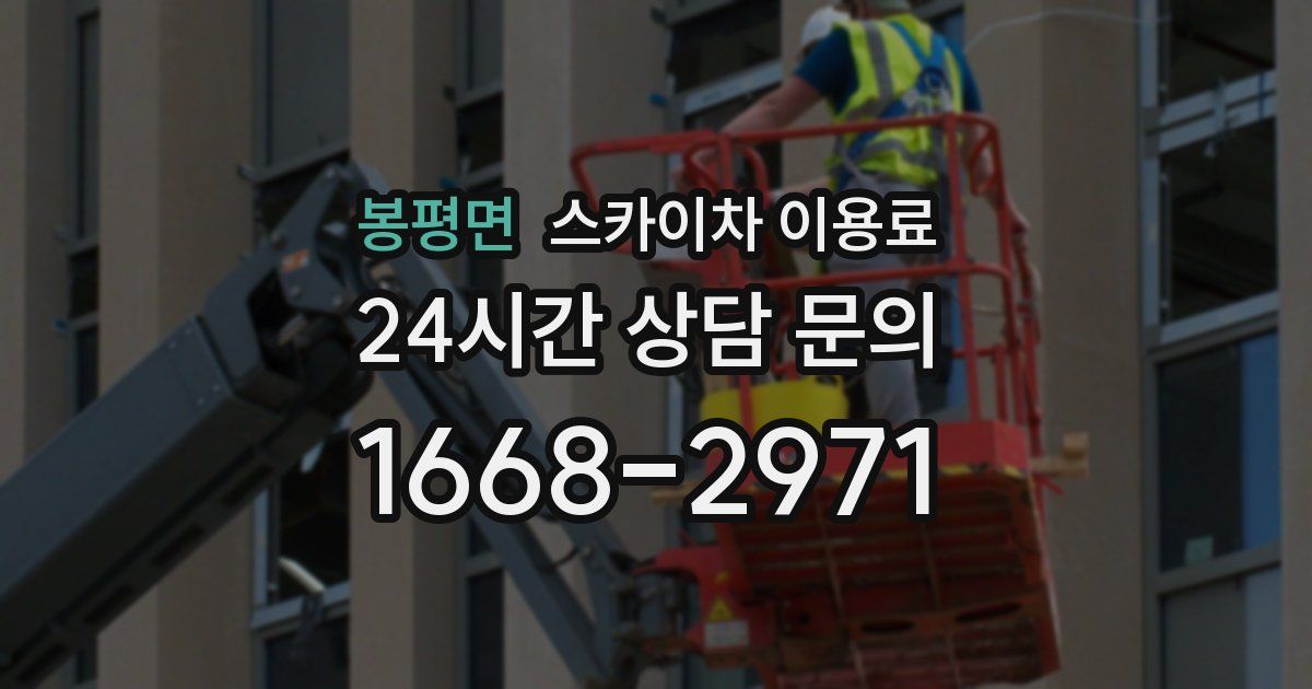 봉평면 스카이차 이용료