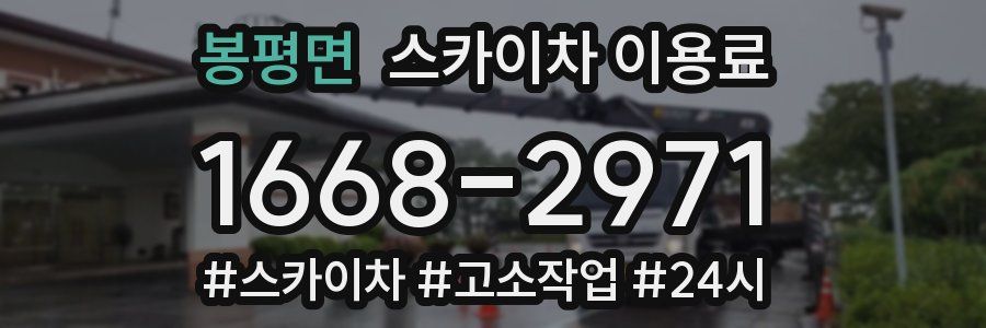 봉평면 스카이차 이용료
