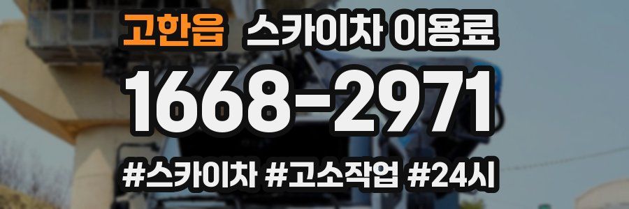 고한읍 스카이차 이용료