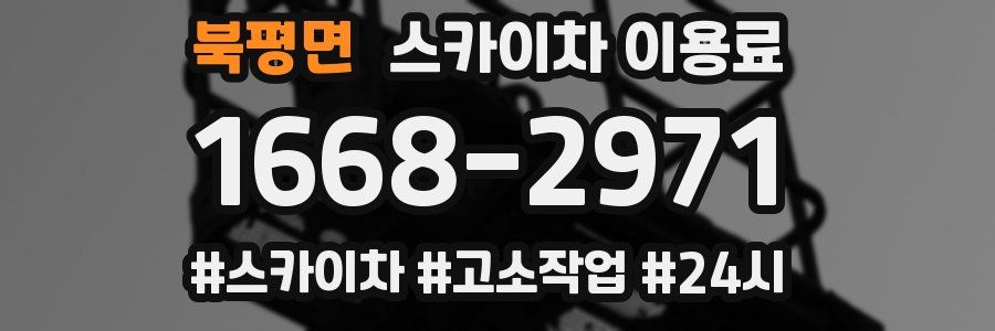 북평면 스카이차 이용료