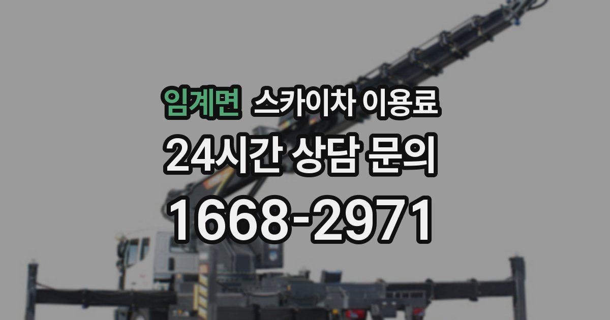 임계면 스카이차 이용료