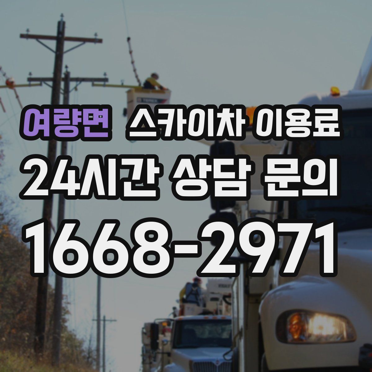 여량면 스카이차 이용료