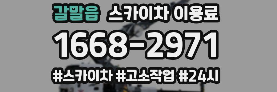갈말읍 스카이차 이용료