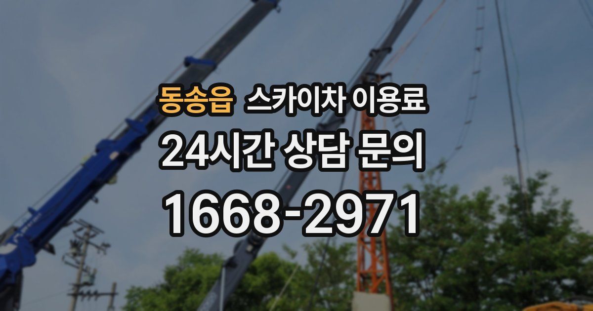 동송읍 스카이차 이용료