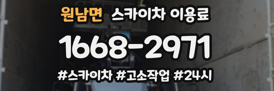 원남면 스카이차 이용료