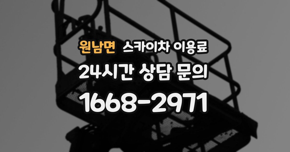 원남면 스카이차 이용료
