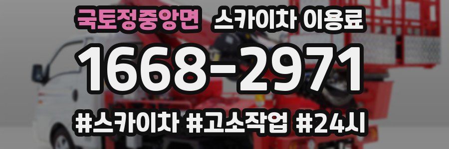 국토정중앙면 스카이차 이용료