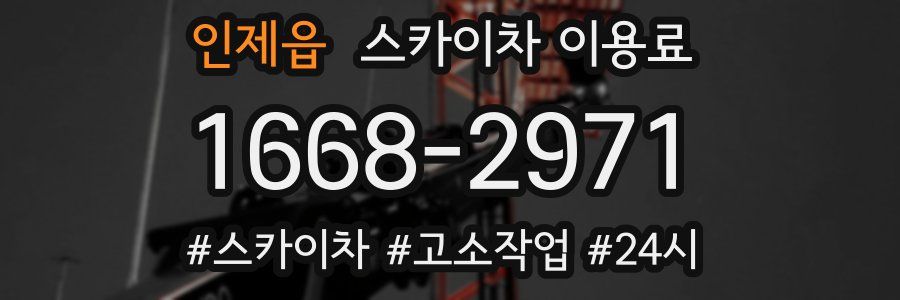 인제읍 스카이차 이용료
