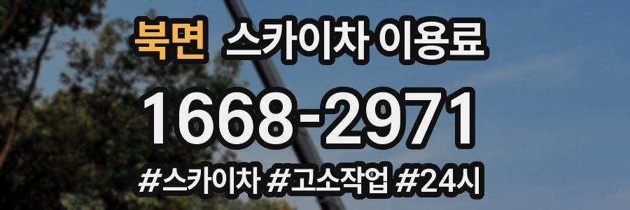 북면 스카이차 이용료