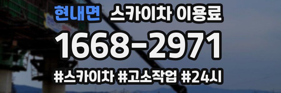 현내면 스카이차 이용료