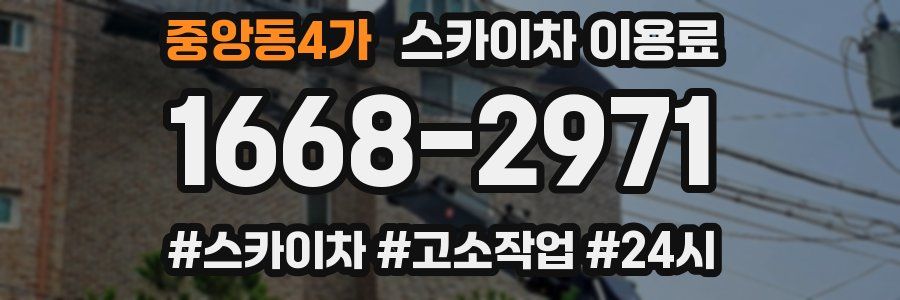 중앙동4가 스카이차 이용료