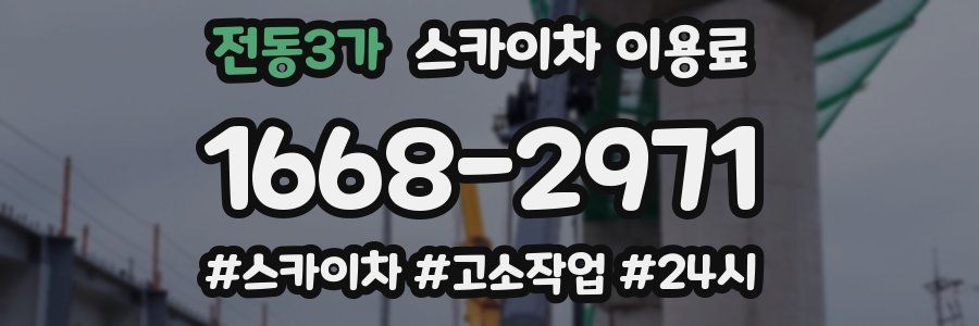전동3가 스카이차 이용료