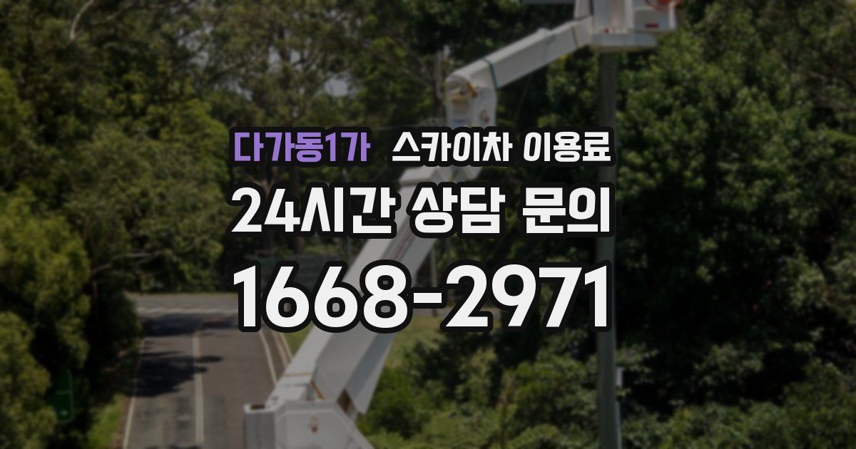 다가동1가 스카이차 이용료