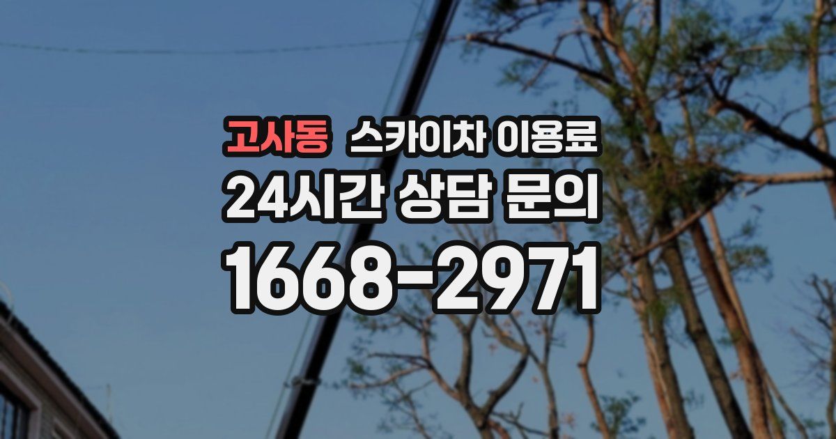 고사동 스카이차 이용료