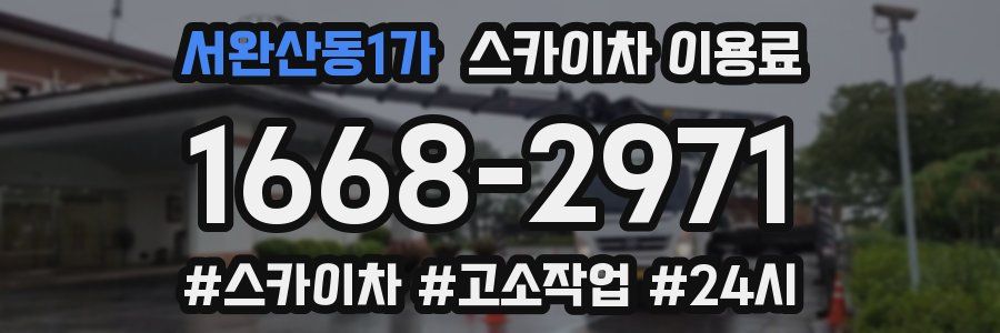 서완산동1가 스카이차 이용료