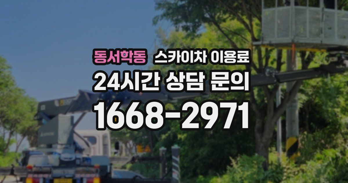 동서학동 스카이차 이용료