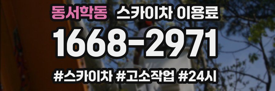 동서학동 스카이차 이용료