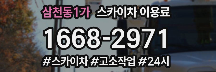 삼천동1가 스카이차 이용료