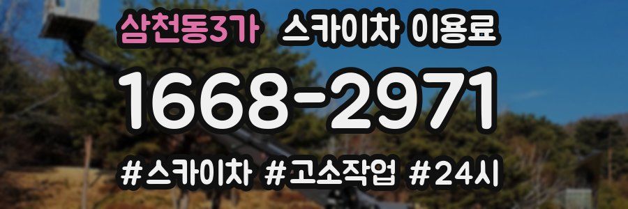 삼천동3가 스카이차 이용료