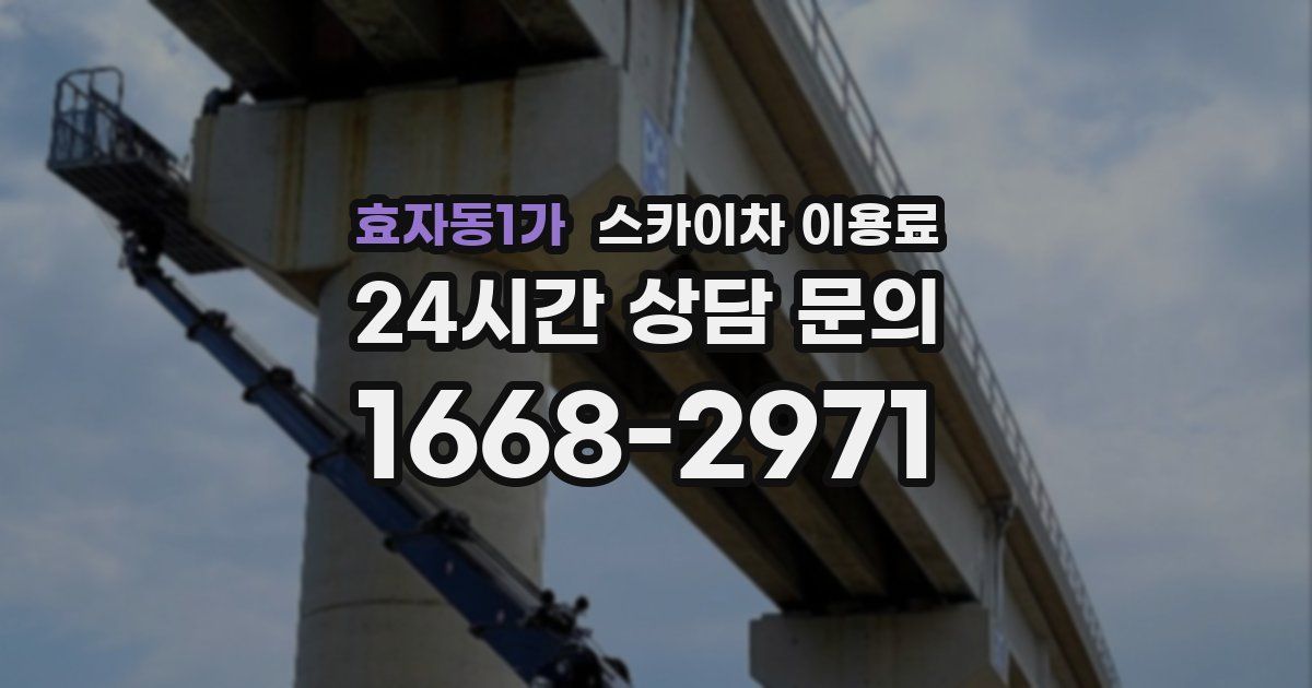 효자동1가 스카이차 이용료