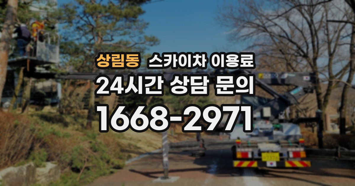 상림동 스카이차 이용료
