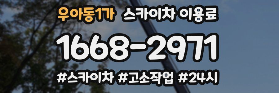우아동1가 스카이차 이용료