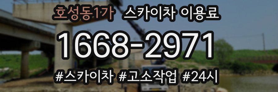 호성동1가 스카이차 이용료