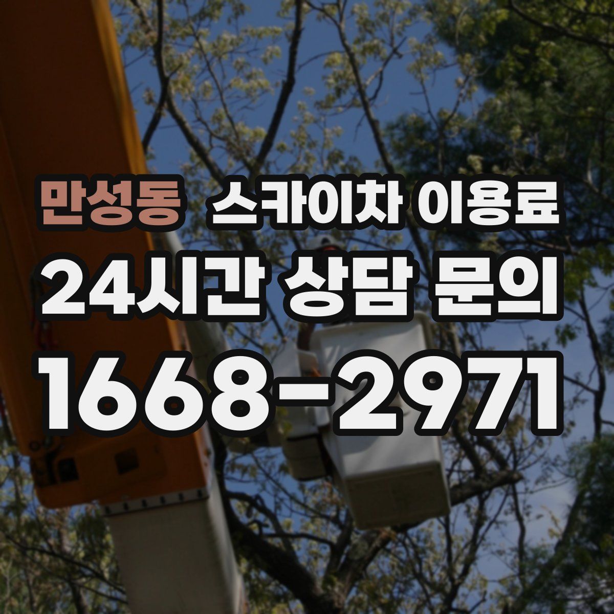 만성동 스카이차 이용료