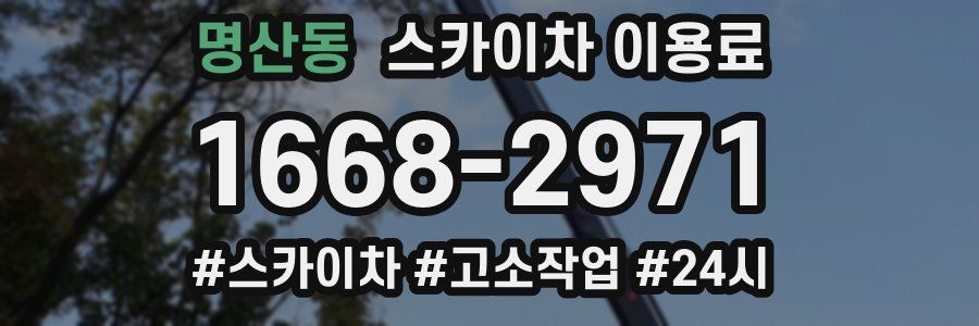 명산동 스카이차 이용료