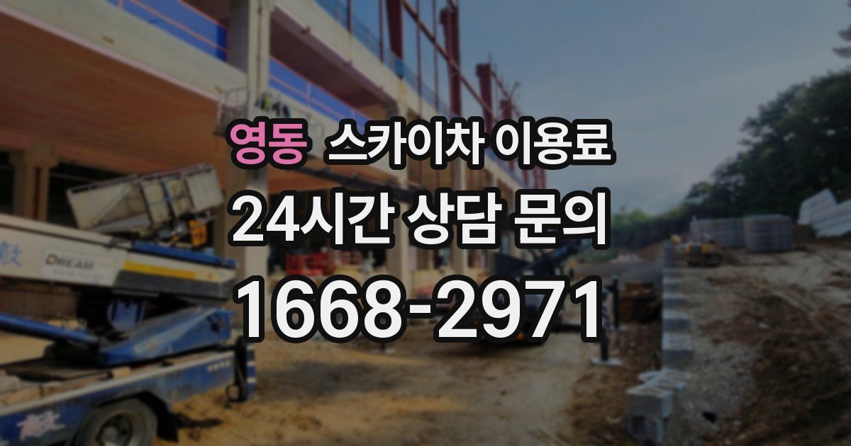영동 스카이차 이용료