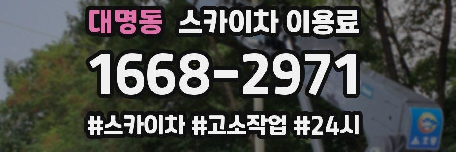 대명동 스카이차 이용료