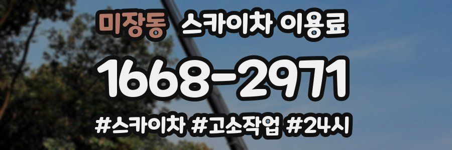 미장동 스카이차 이용료