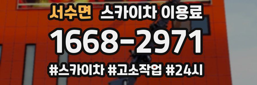 서수면 스카이차 이용료