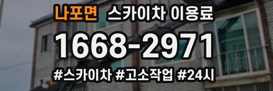 나포면 스카이차 이용료